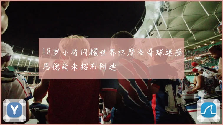 18岁小将闪耀世界杯摩洛哥球迷感恩德尚未招布阿迪